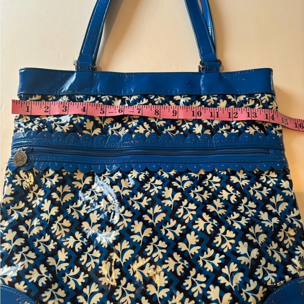 FRILL by Vera Bradley Blue Floral Tote Bag